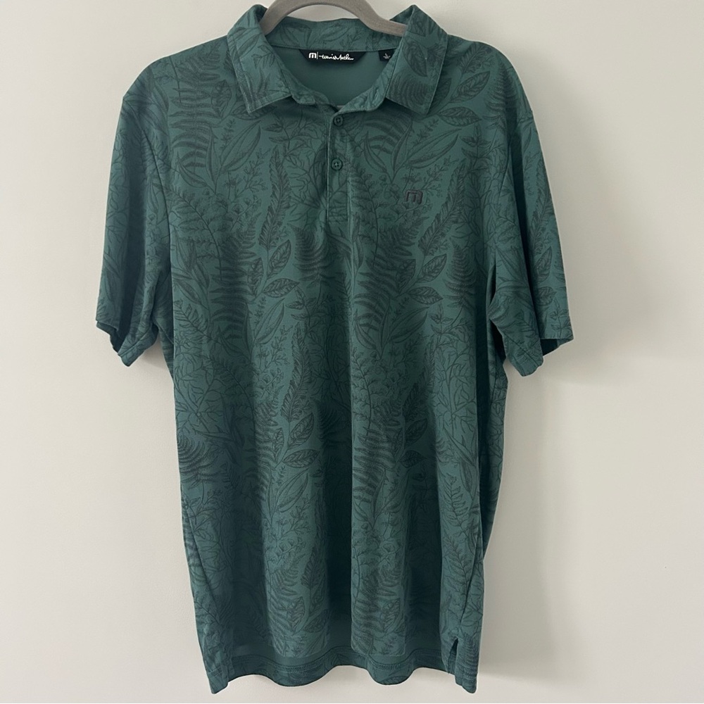 Travis Mathew Polo with Floral Print sz Large